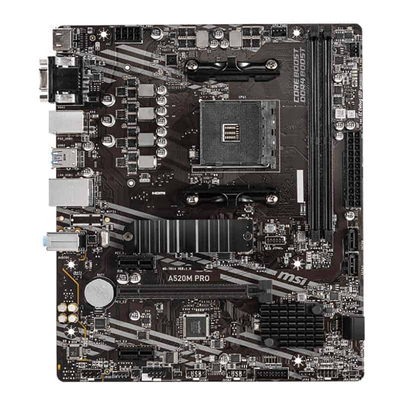 (image for) MSI AMD Ryzen A520M PRO AM4 MicroATX Motherboard